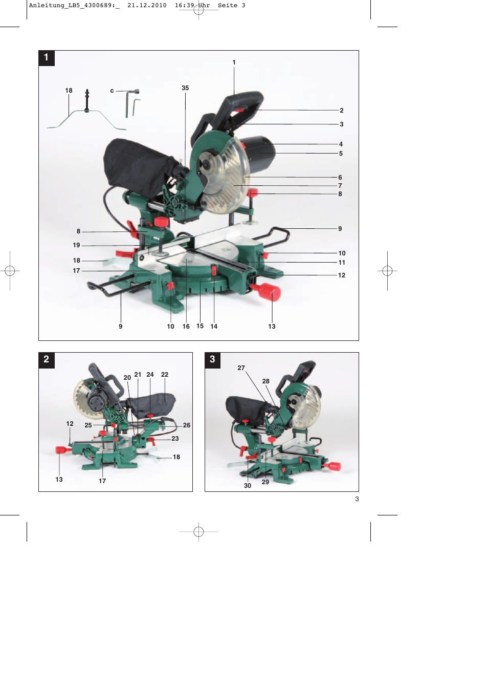 Parkside PKS 1700 A1 User Manual | Page 3 / 92