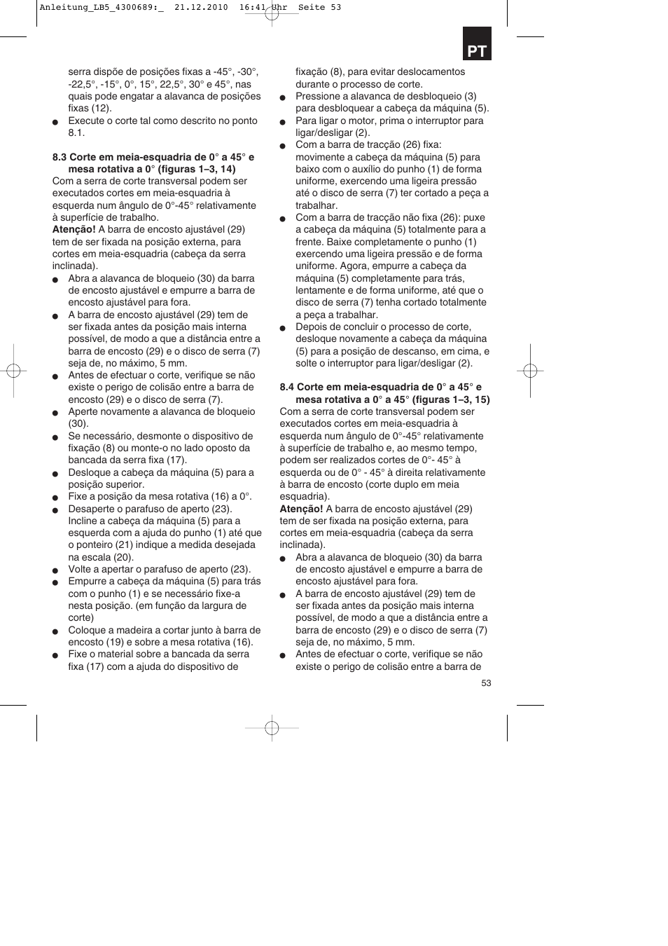 Parkside PKS 1700 A1 User Manual | Page 53 / 92