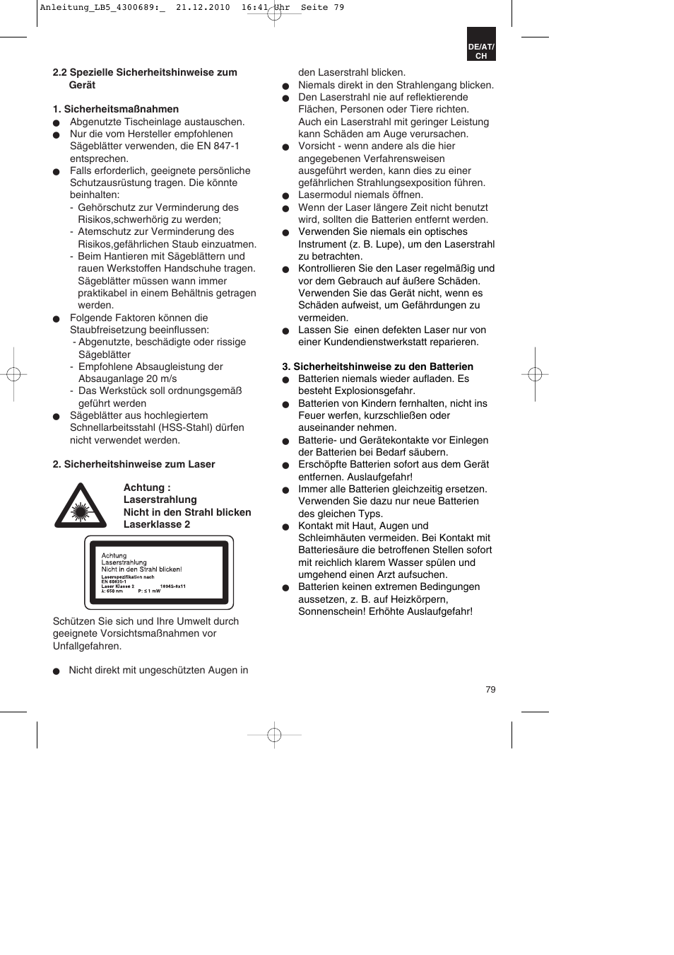 Parkside PKS 1700 A1 User Manual | Page 79 / 92