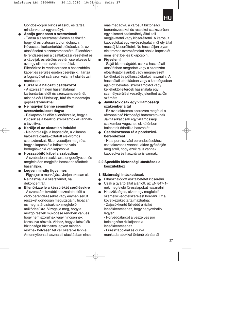 Parkside PKS 1700 A1 User Manual | Page 27 / 124