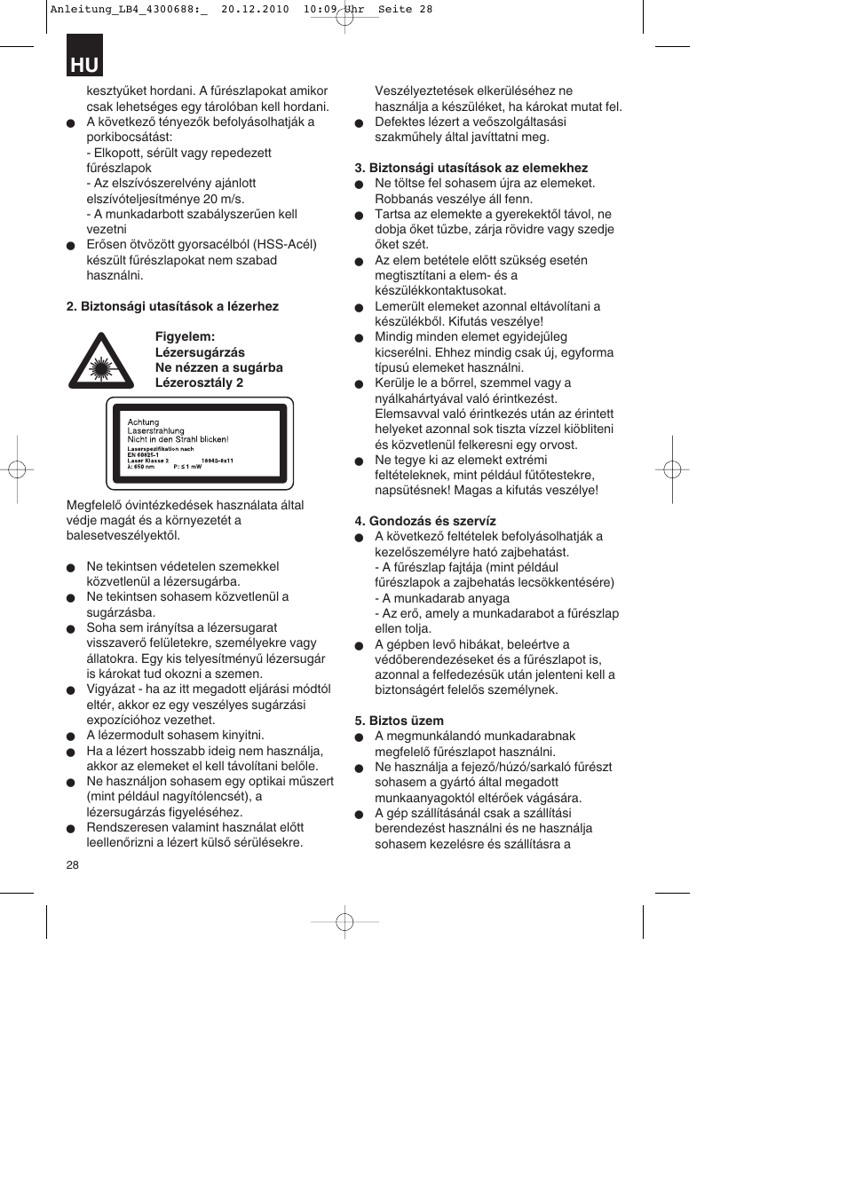 Parkside PKS 1700 A1 User Manual | Page 28 / 124