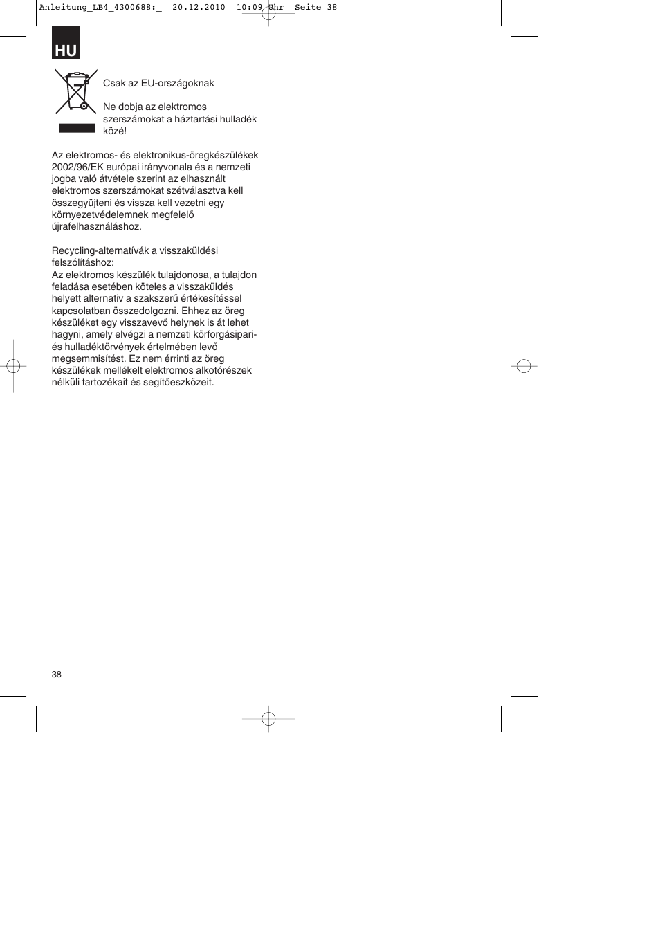 Parkside PKS 1700 A1 User Manual | Page 38 / 124