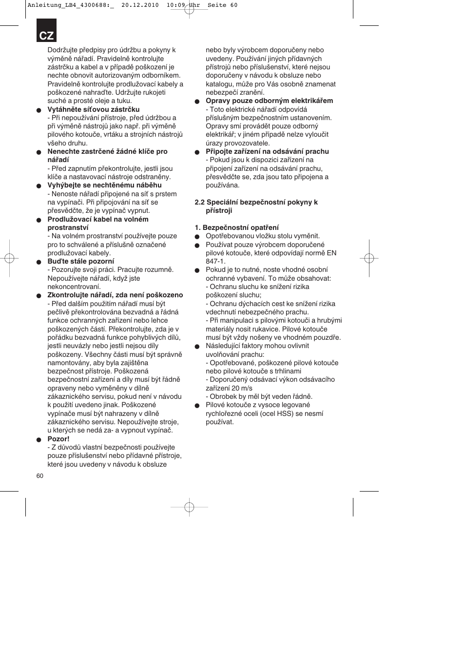 Parkside PKS 1700 A1 User Manual | Page 60 / 124