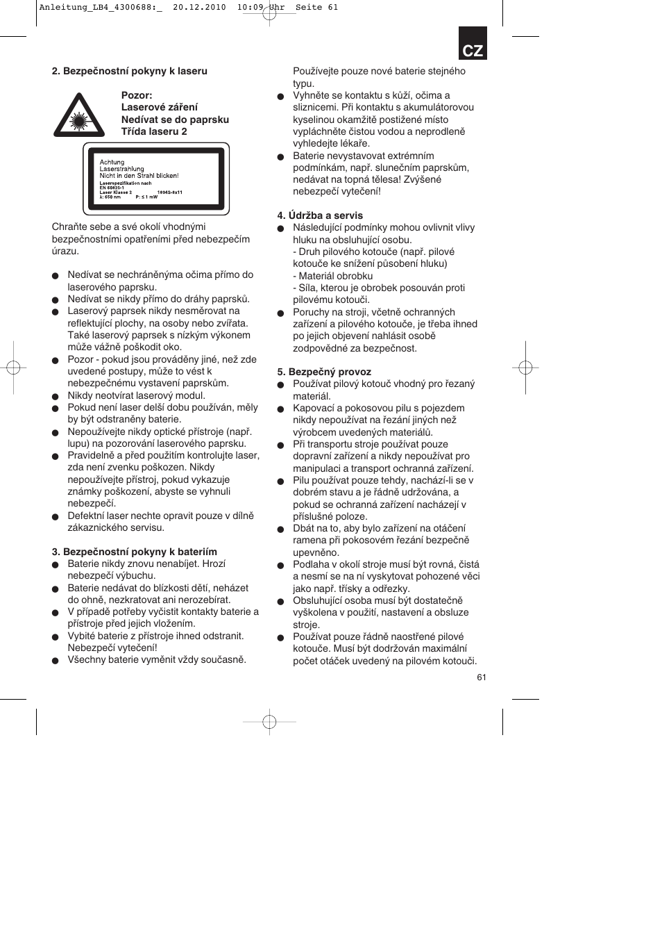Parkside PKS 1700 A1 User Manual | Page 61 / 124