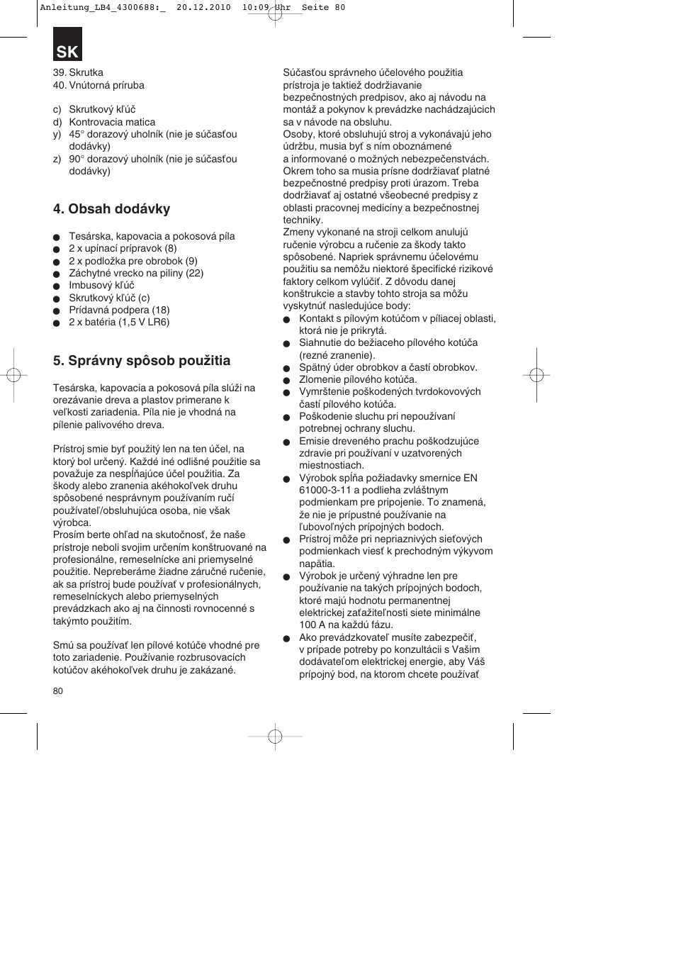 Parkside PKS 1700 A1 User Manual | Page 80 / 124