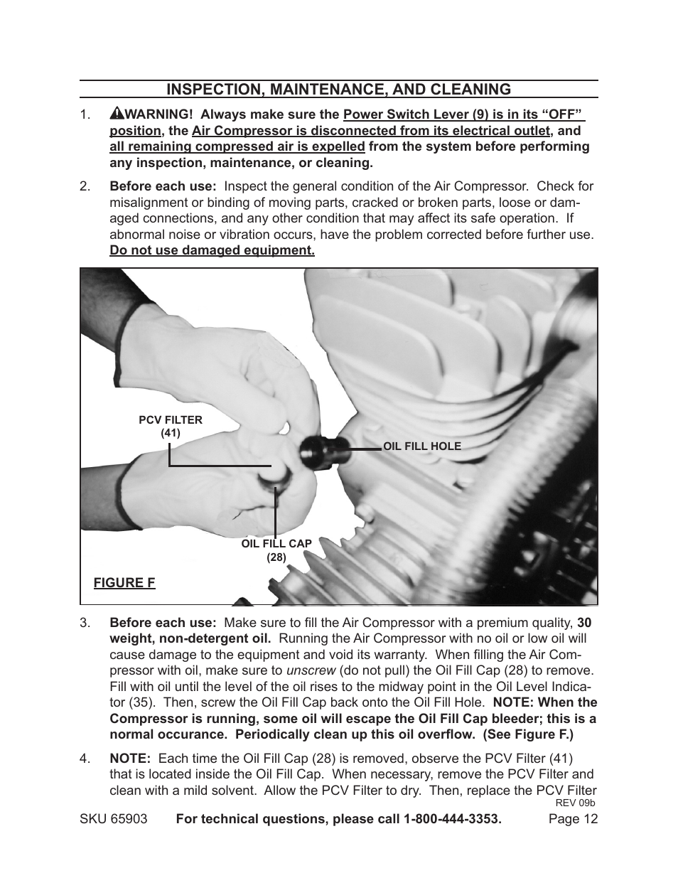 Harbor Freight Tools Model 65903 User Manual | Page 12 / 17