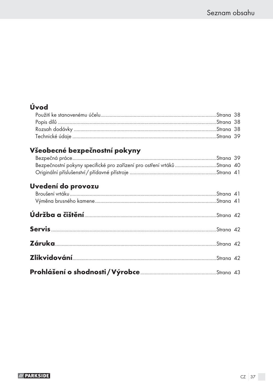 Parkside PBSG 55 A1 User Manual | Page 37 / 61