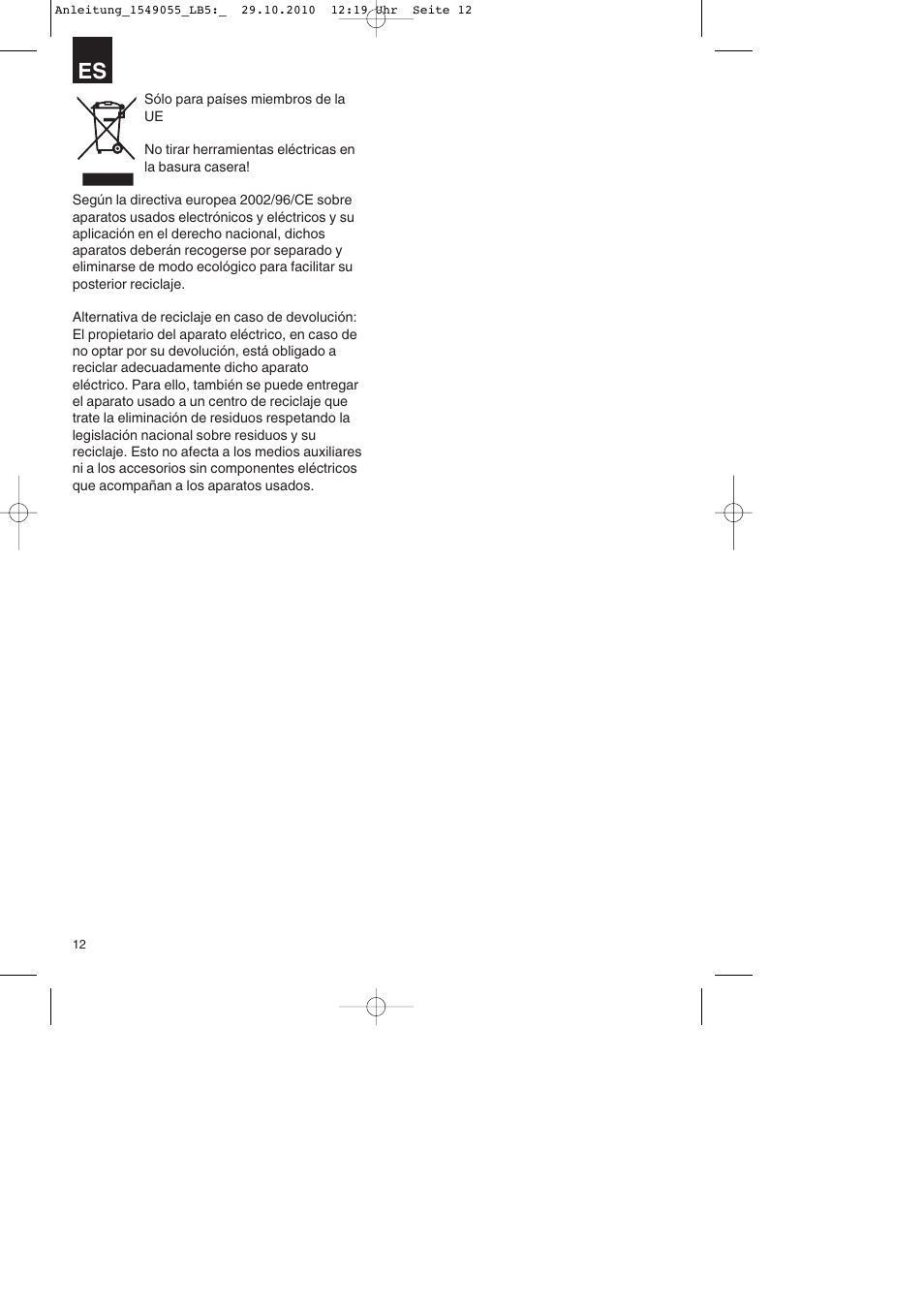 Parkside PESG 120 A1 User Manual | Page 12 / 60