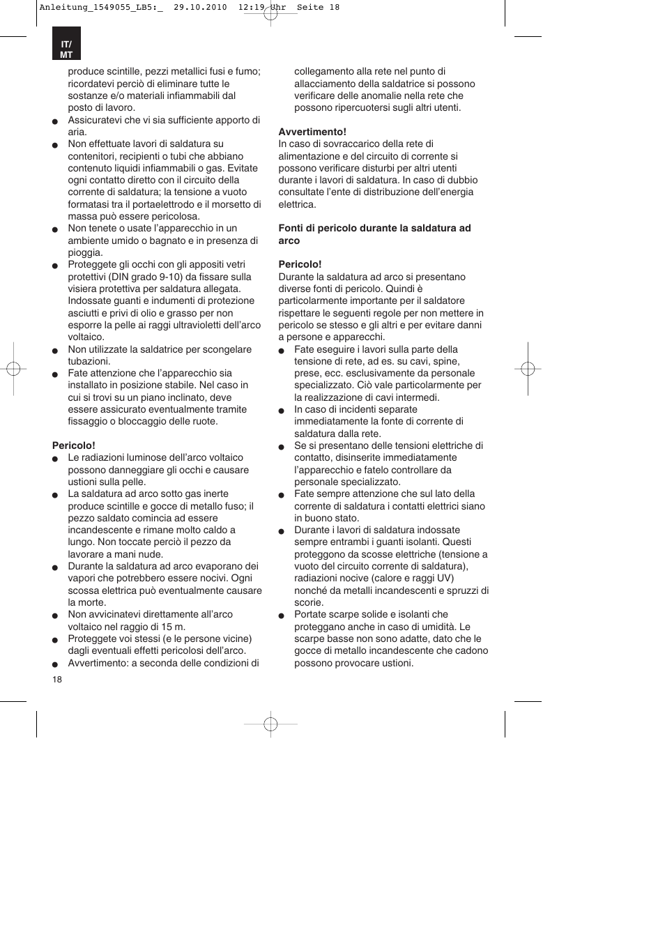 Parkside PESG 120 A1 User Manual | Page 18 / 60