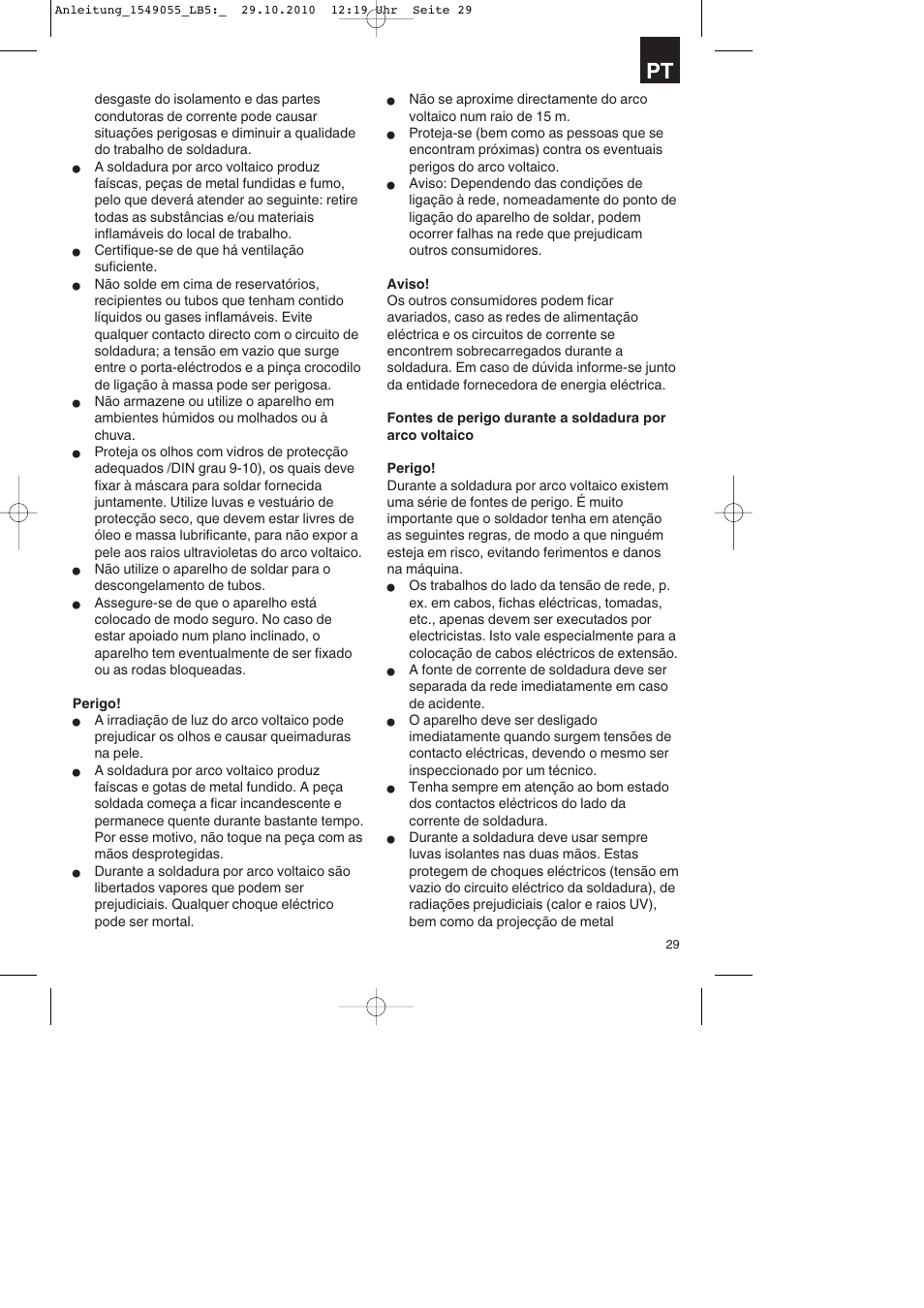 Parkside PESG 120 A1 User Manual | Page 29 / 60