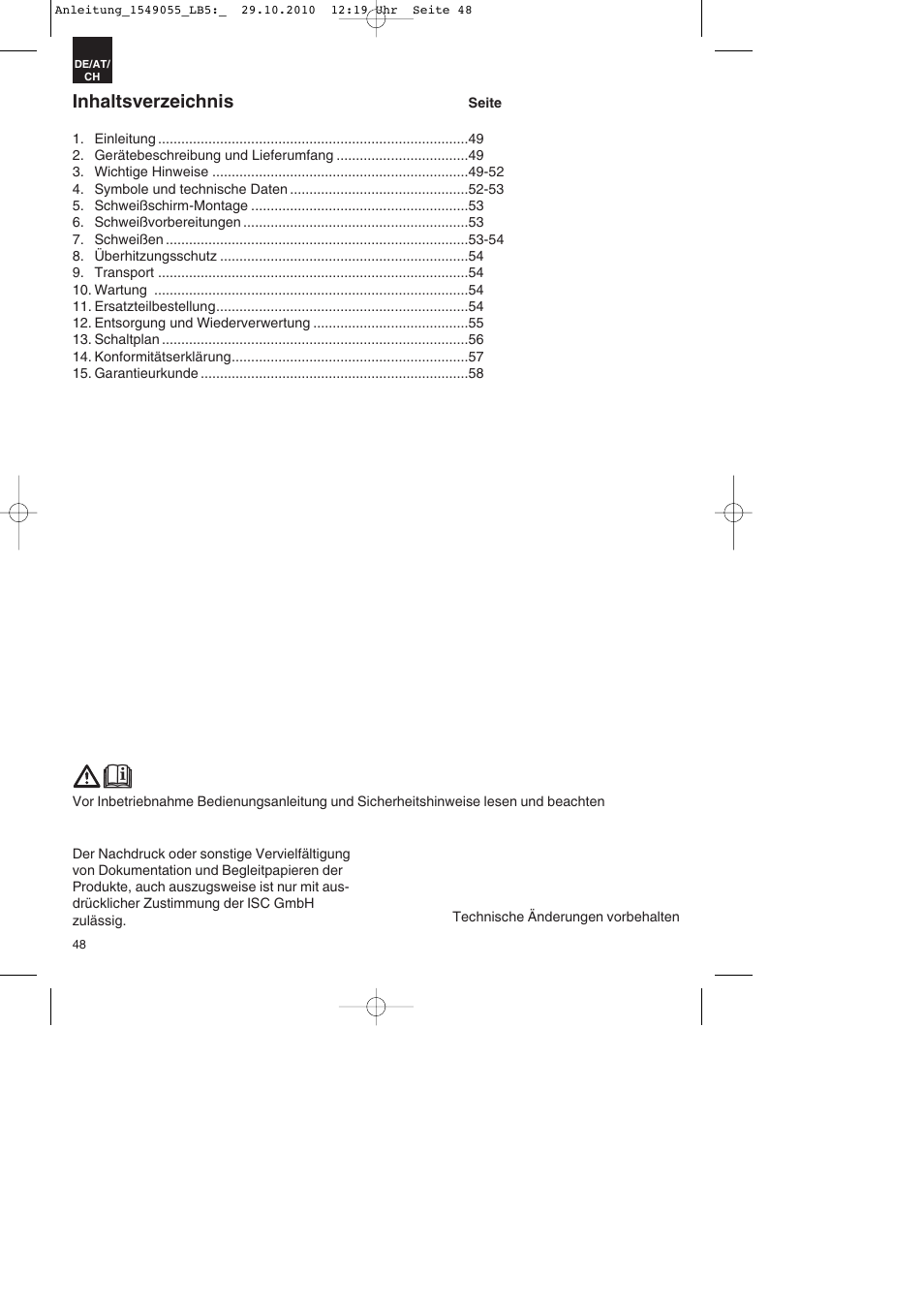 Parkside PESG 120 A1 User Manual | Page 48 / 60