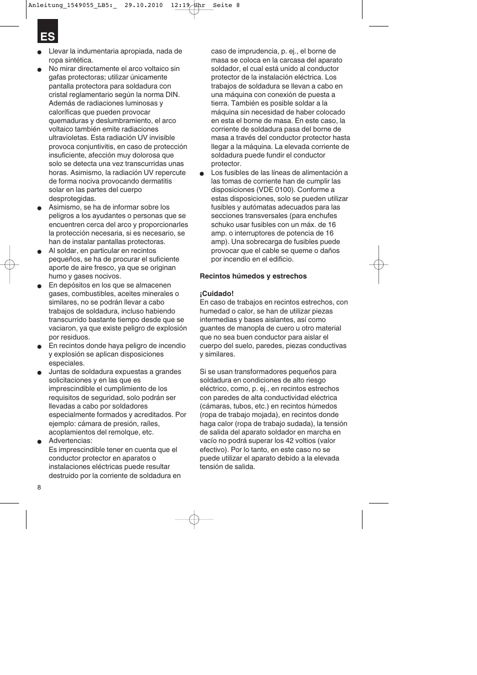 Parkside PESG 120 A1 User Manual | Page 8 / 60