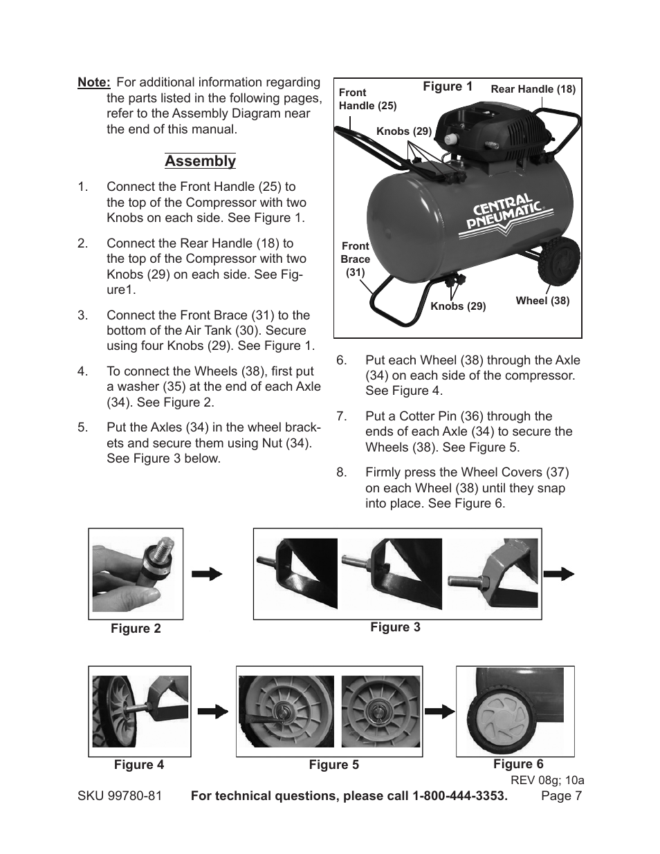 Assembly | Harbor Freight Tools Model 99780 User Manual | Page 7 / 13