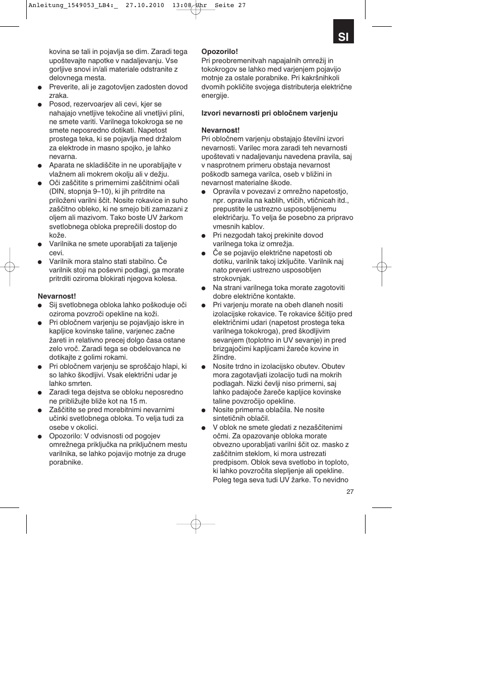 Parkside PESG 120 A1 User Manual | Page 27 / 80