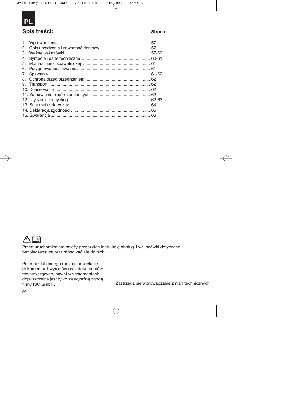 Parkside PESG 120 A1 User Manual | Page 56 / 80