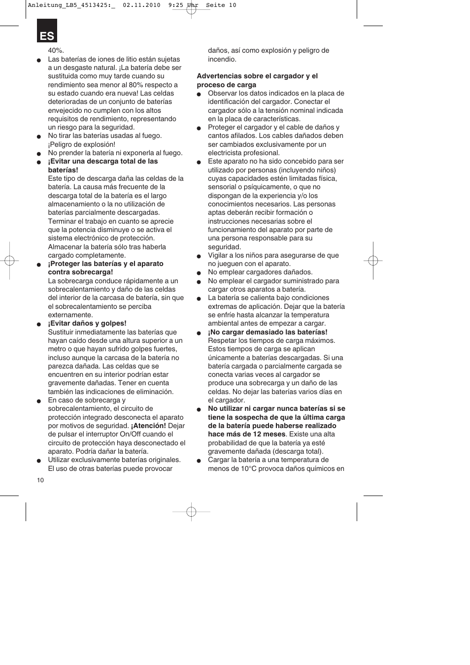 Parkside PASS 3.6 A1 User Manual | Page 10 / 76