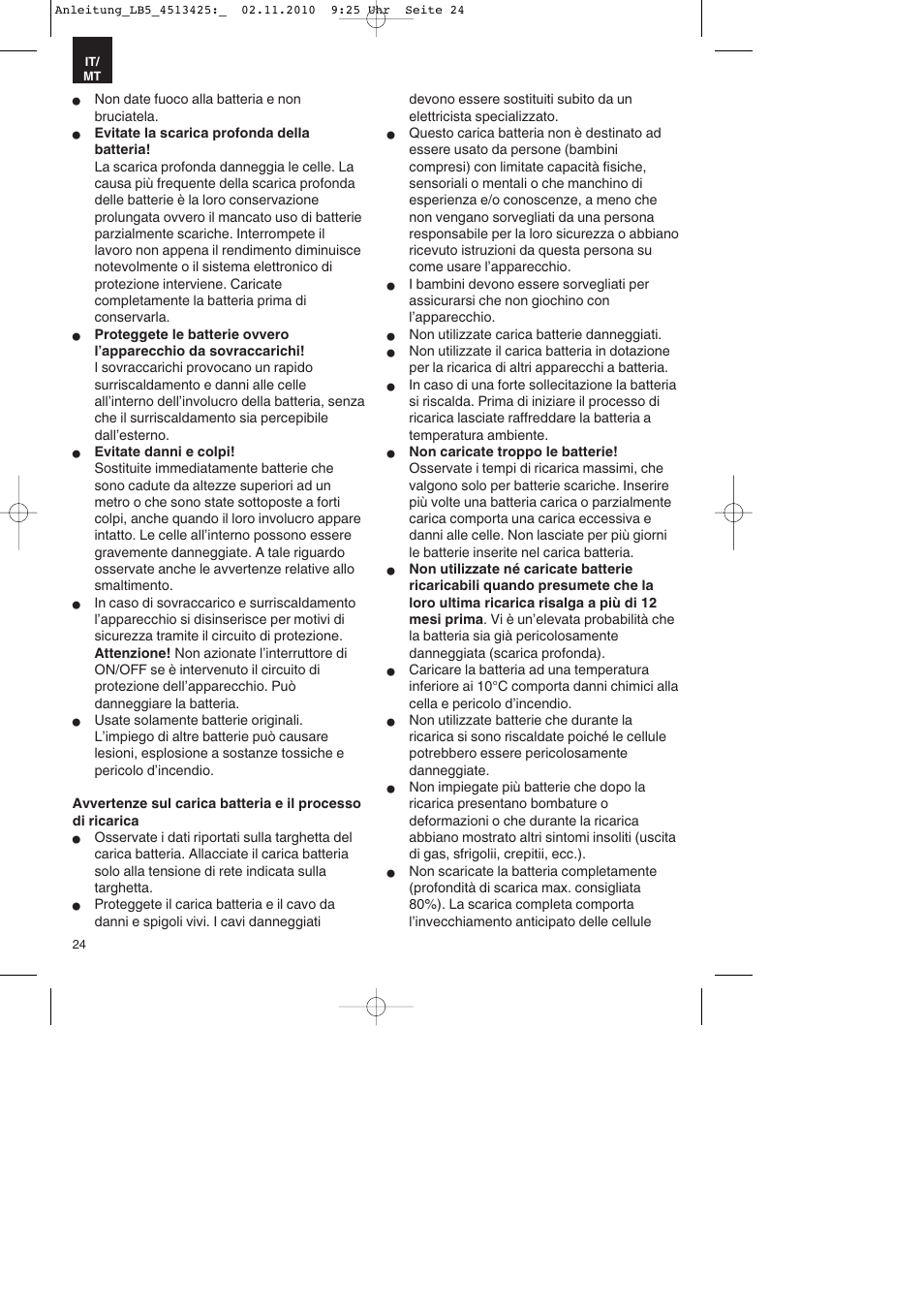 Parkside PASS 3.6 A1 User Manual | Page 24 / 76