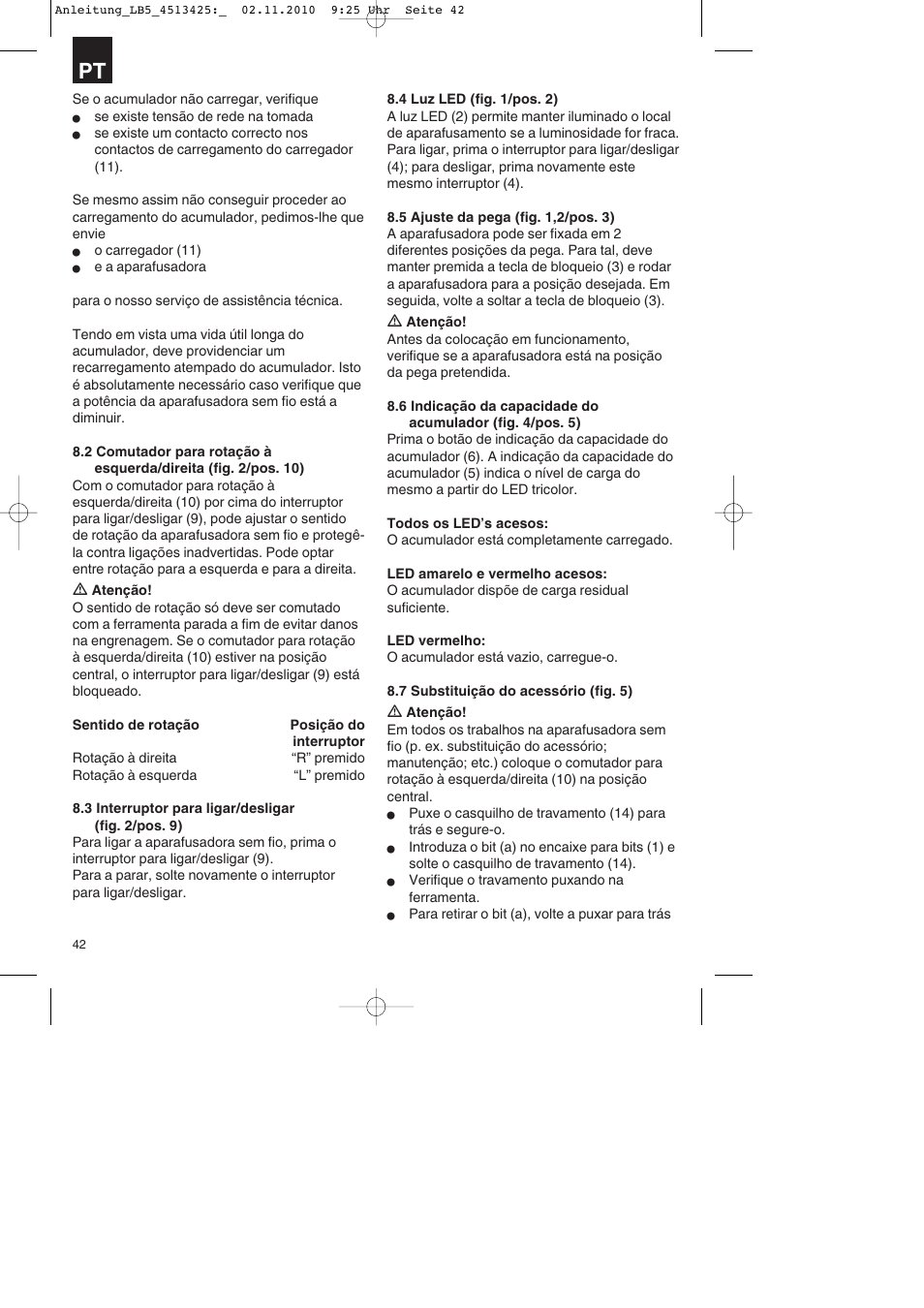 Parkside PASS 3.6 A1 User Manual | Page 42 / 76