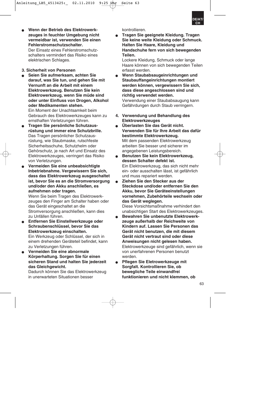 Parkside PASS 3.6 A1 User Manual | Page 63 / 76