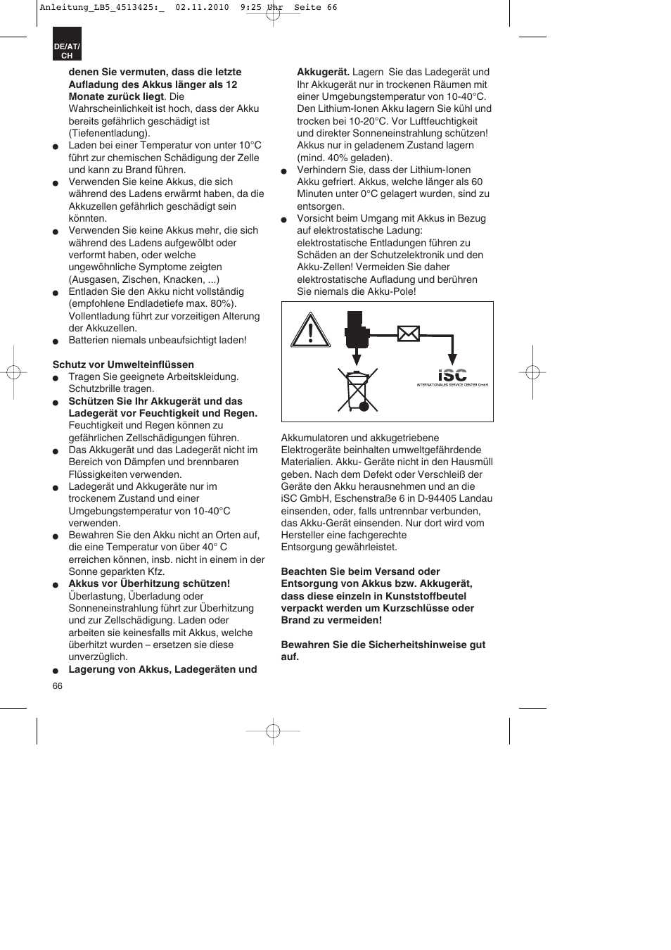 Parkside PASS 3.6 A1 User Manual | Page 66 / 76