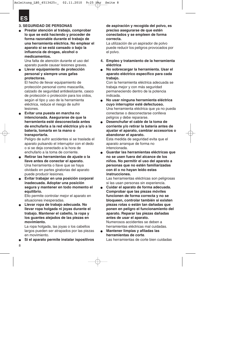 Parkside PASS 3.6 A1 User Manual | Page 8 / 76