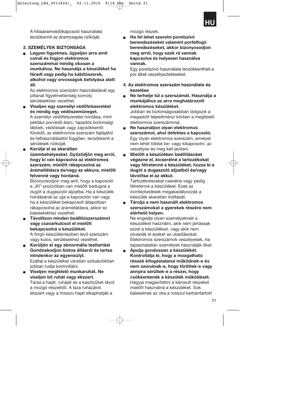 Parkside PASS 3.6 A1 User Manual | Page 21 / 100