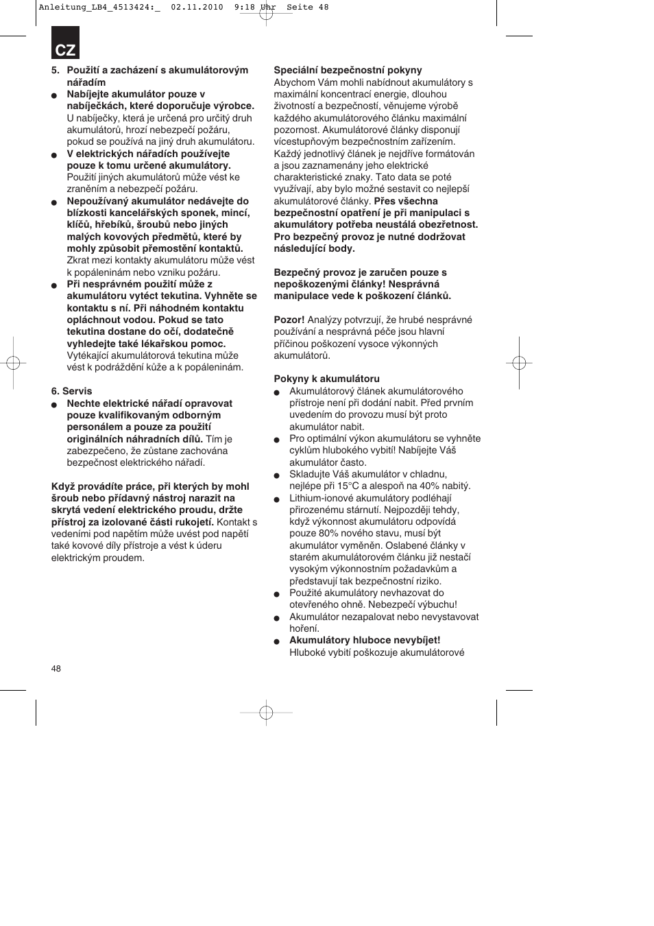 Parkside PASS 3.6 A1 User Manual | Page 48 / 100