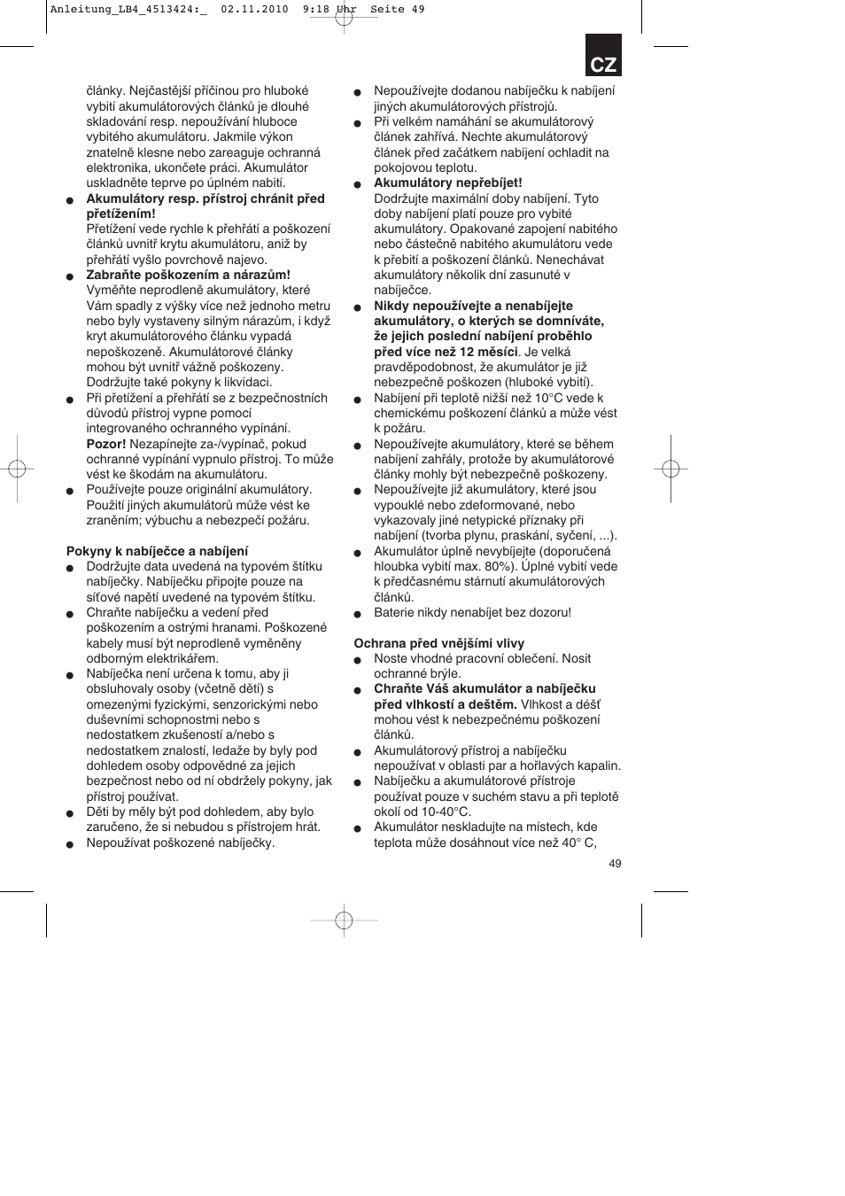 Parkside PASS 3.6 A1 User Manual | Page 49 / 100