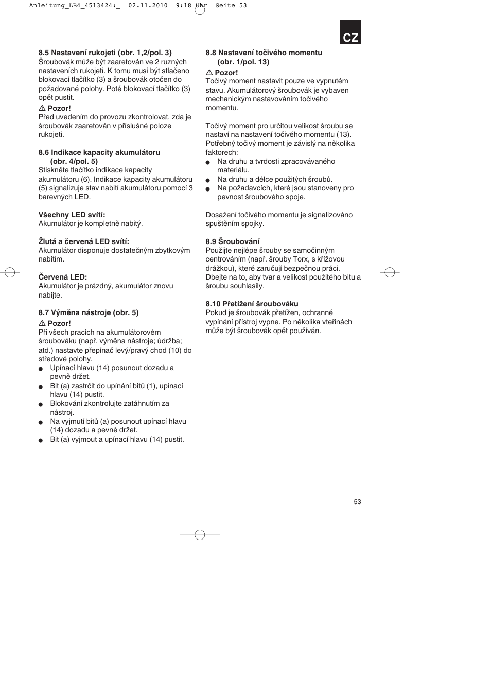 Parkside PASS 3.6 A1 User Manual | Page 53 / 100