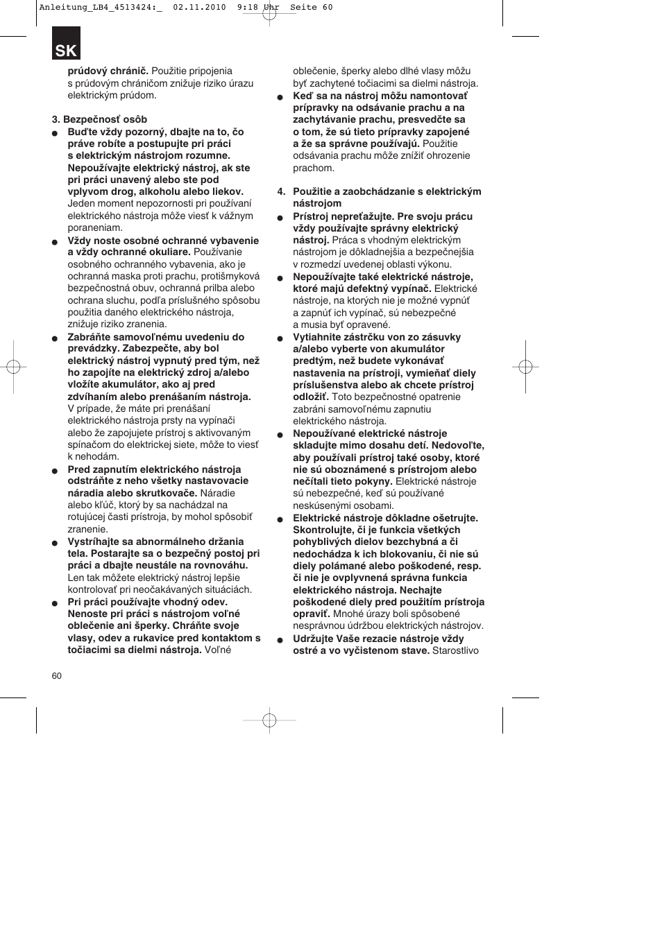 Parkside PASS 3.6 A1 User Manual | Page 60 / 100