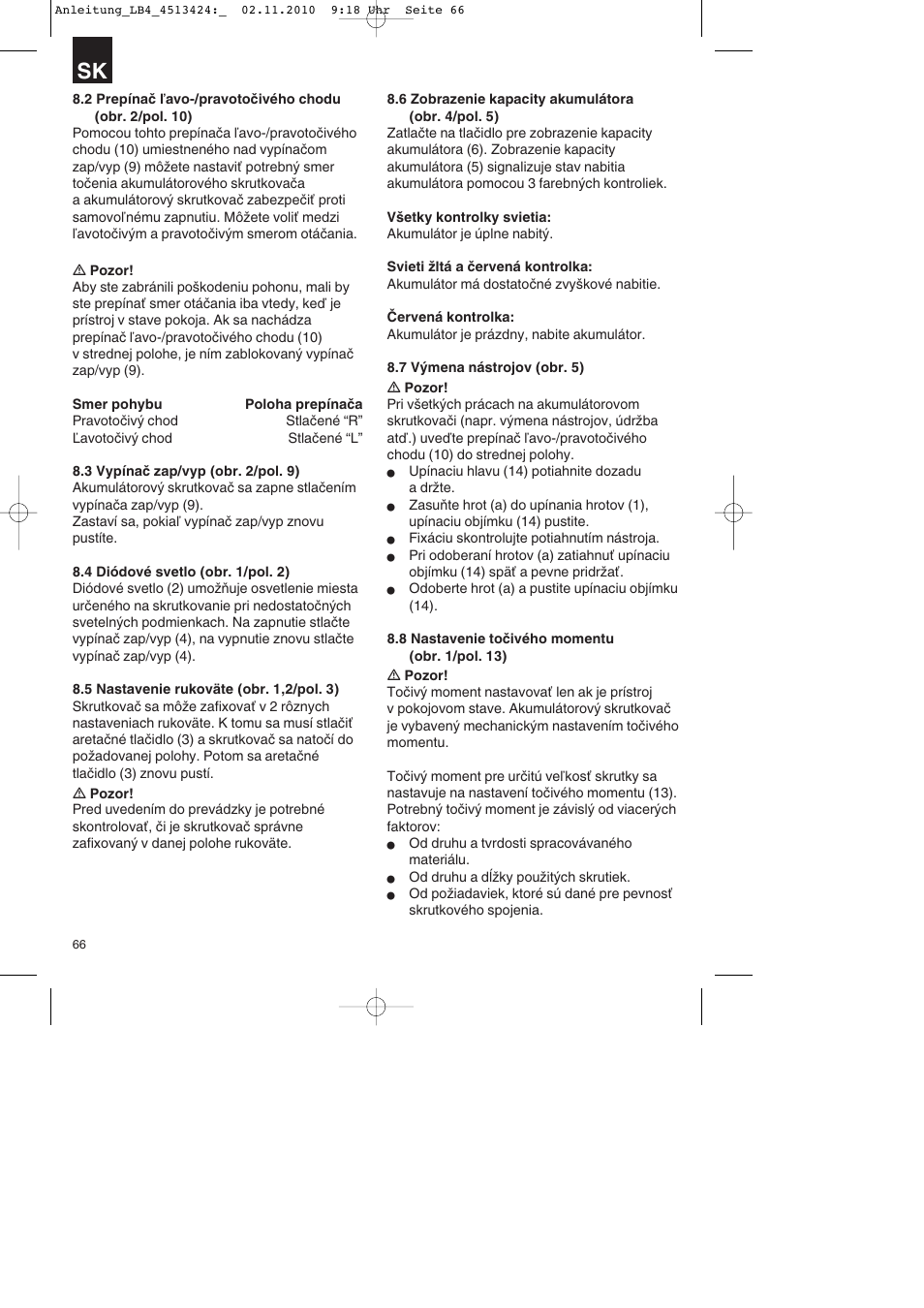 Parkside PASS 3.6 A1 User Manual | Page 66 / 100