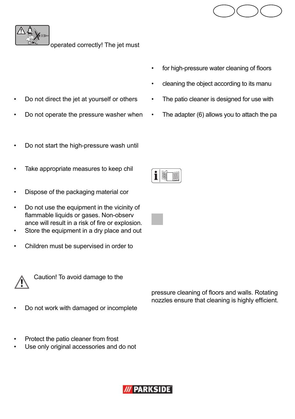 Cy ie gb, Areas of application, General description | Parkside  PPC 30 User Manual | Page 5 / 10