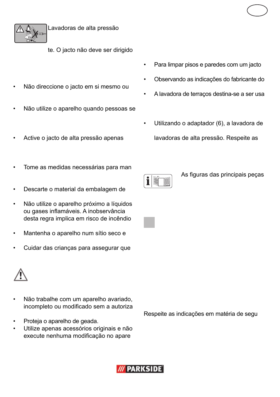 Pt uso previsto, Descrição geral | Parkside  PPC 30 User Manual | Page 13 / 28