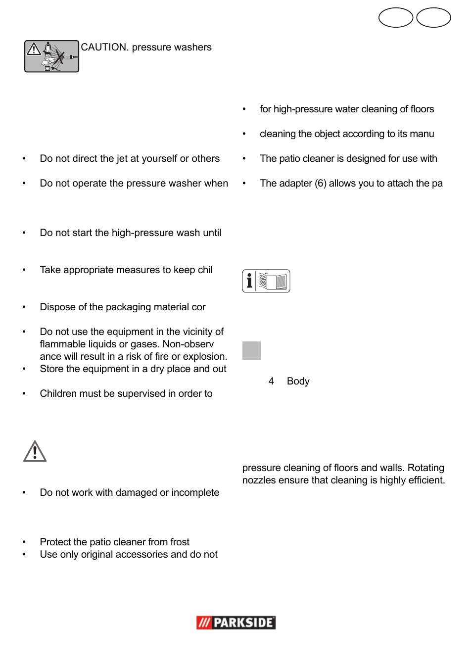 Mt gb, Areas of application, General description | Parkside  PPC 30 User Manual | Page 17 / 28