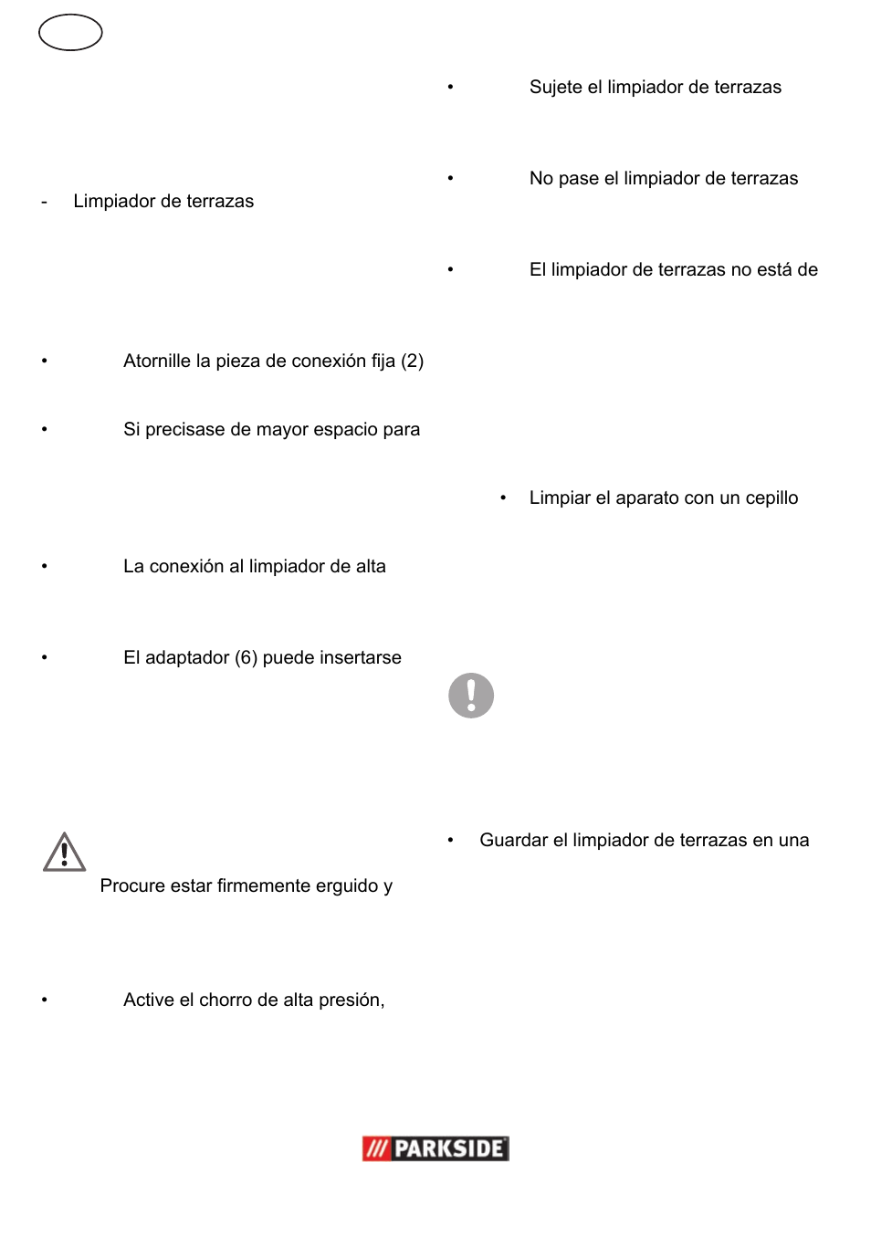 Montaje, Colocación, Limpieza y mantenimiento | Almacenaje | Parkside  PPC 30 User Manual | Page 6 / 28