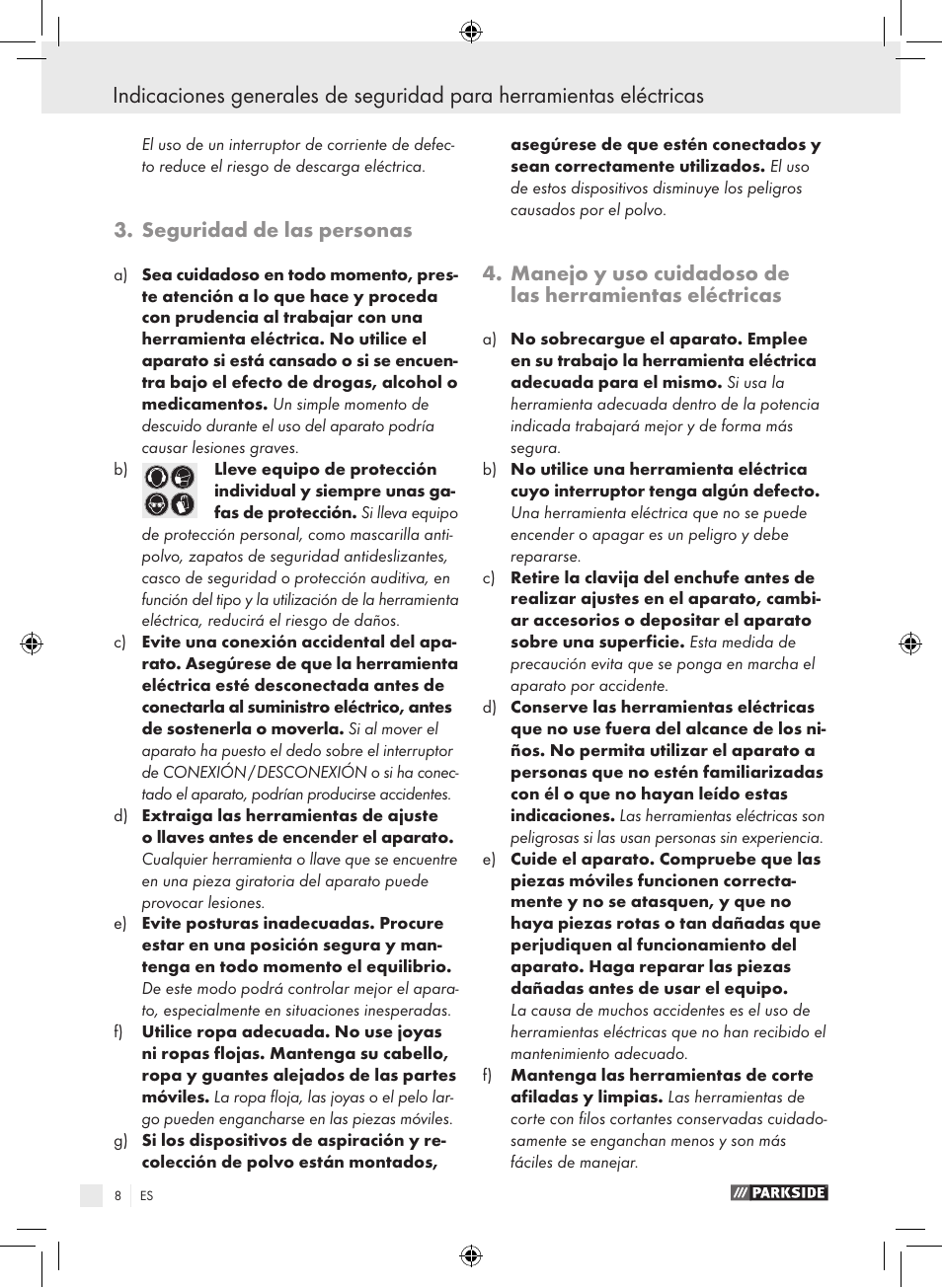 Parkside PHLG 2000 B1 User Manual | Page 7 / 44