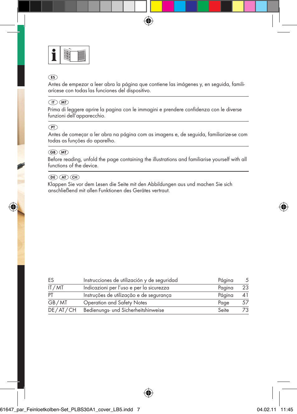 Parkside PLBS 30 A1 User Manual | Page 2 / 89