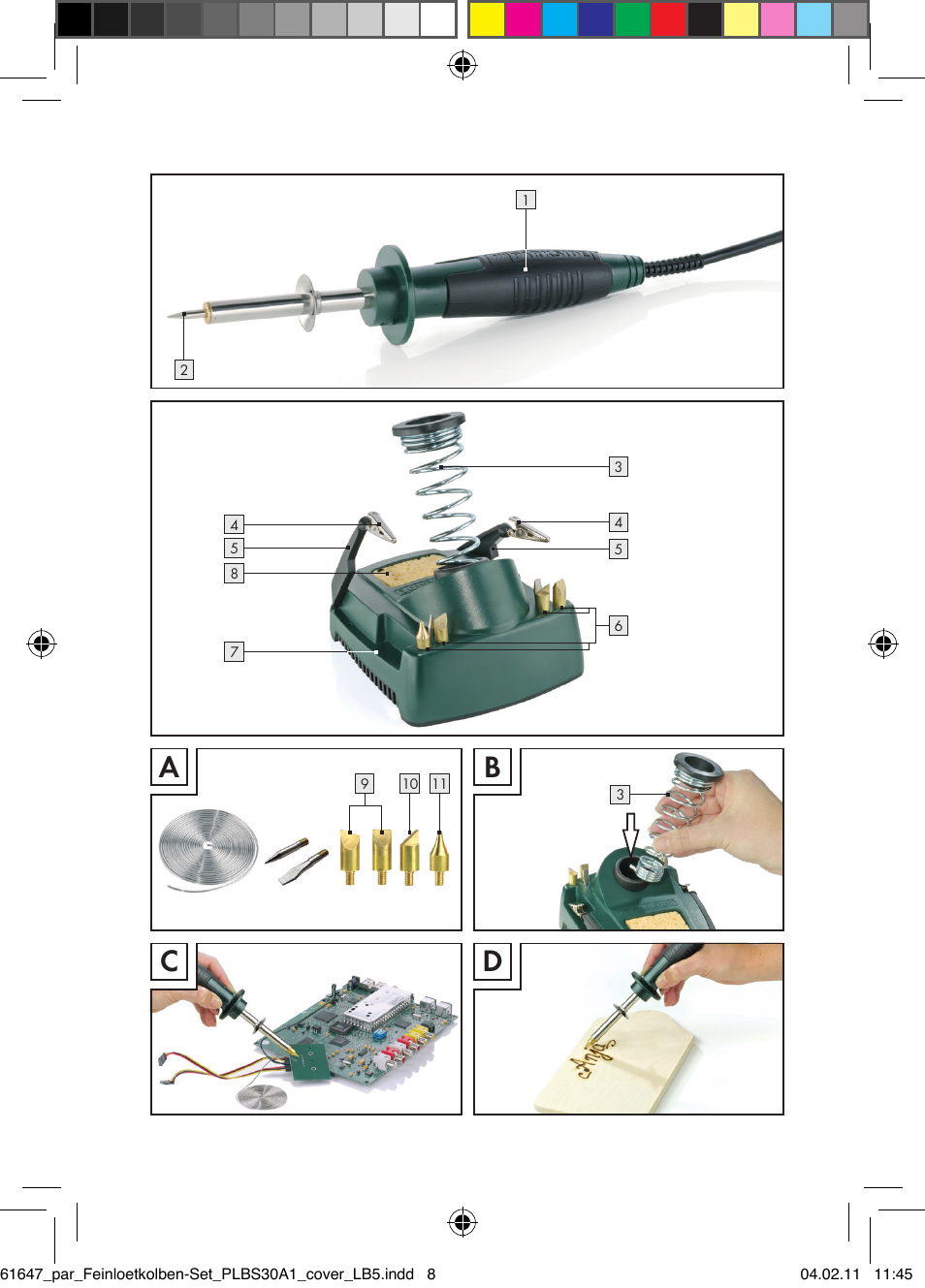 Ab c d | Parkside PLBS 30 A1 User Manual | Page 3 / 89