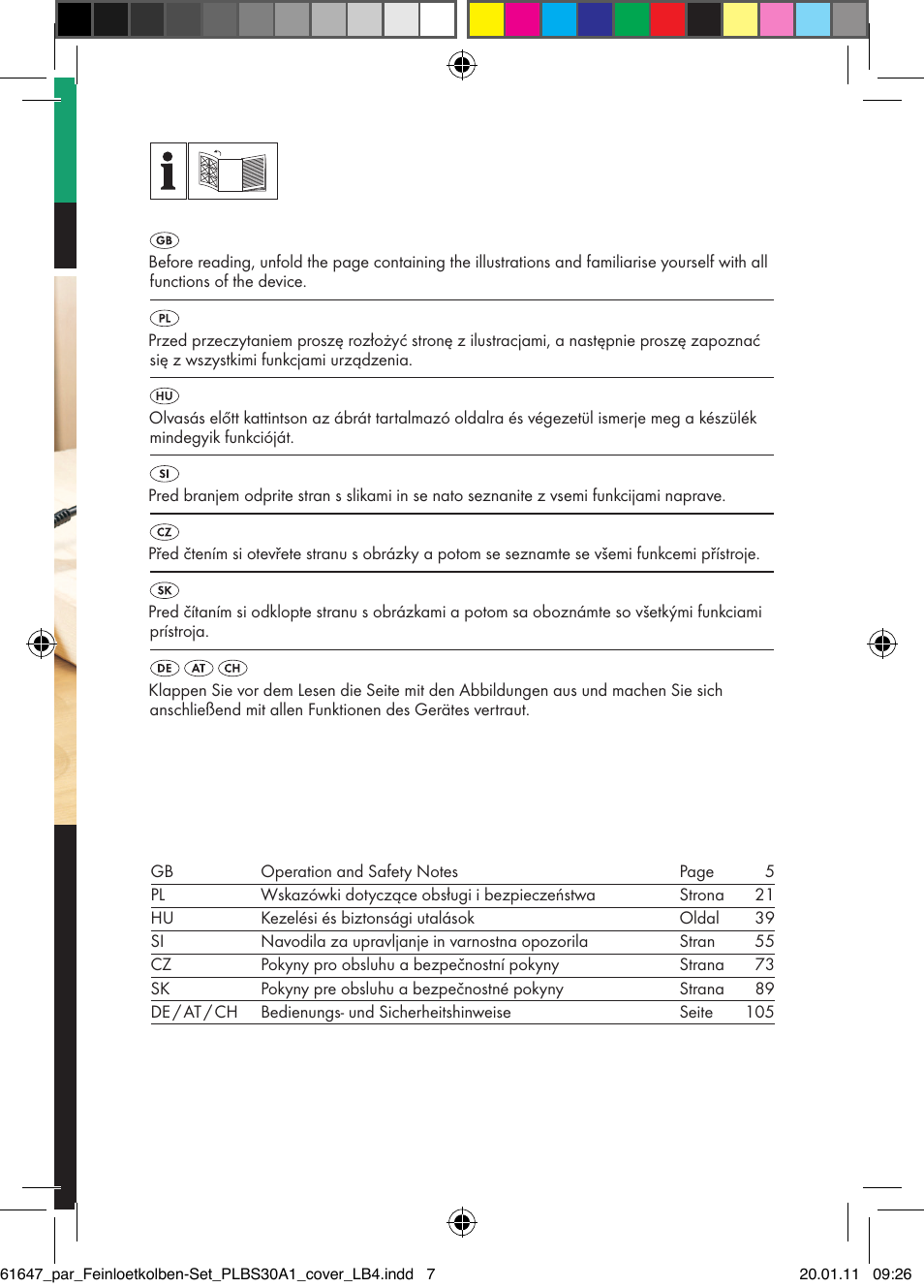 Parkside PLBS 30 A1 User Manual | Page 2 / 121