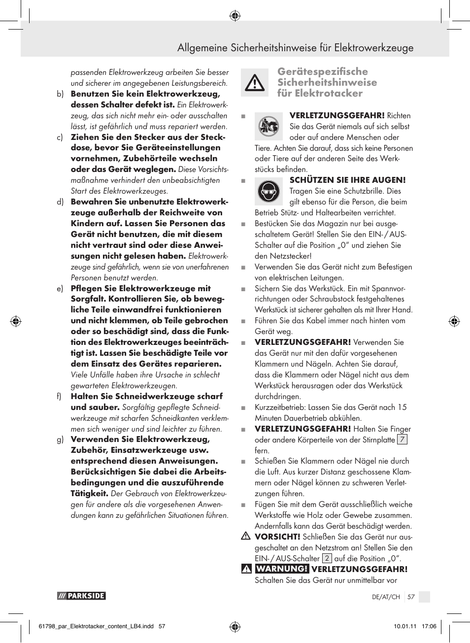 Parkside PET 25 A1 User Manual | Page 56 / 60