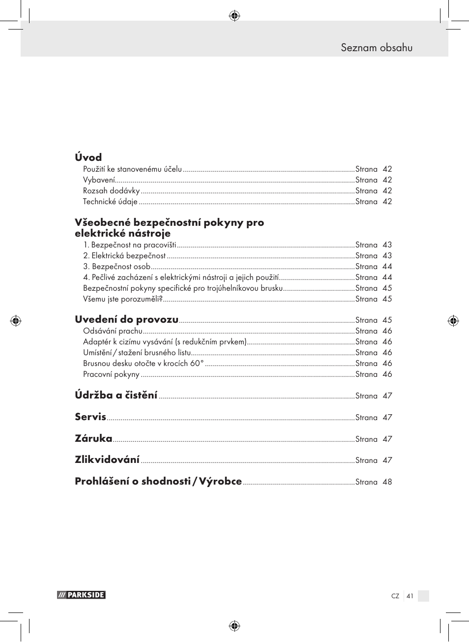 Parkside PDS 290 A1 User Manual | Page 40 / 65