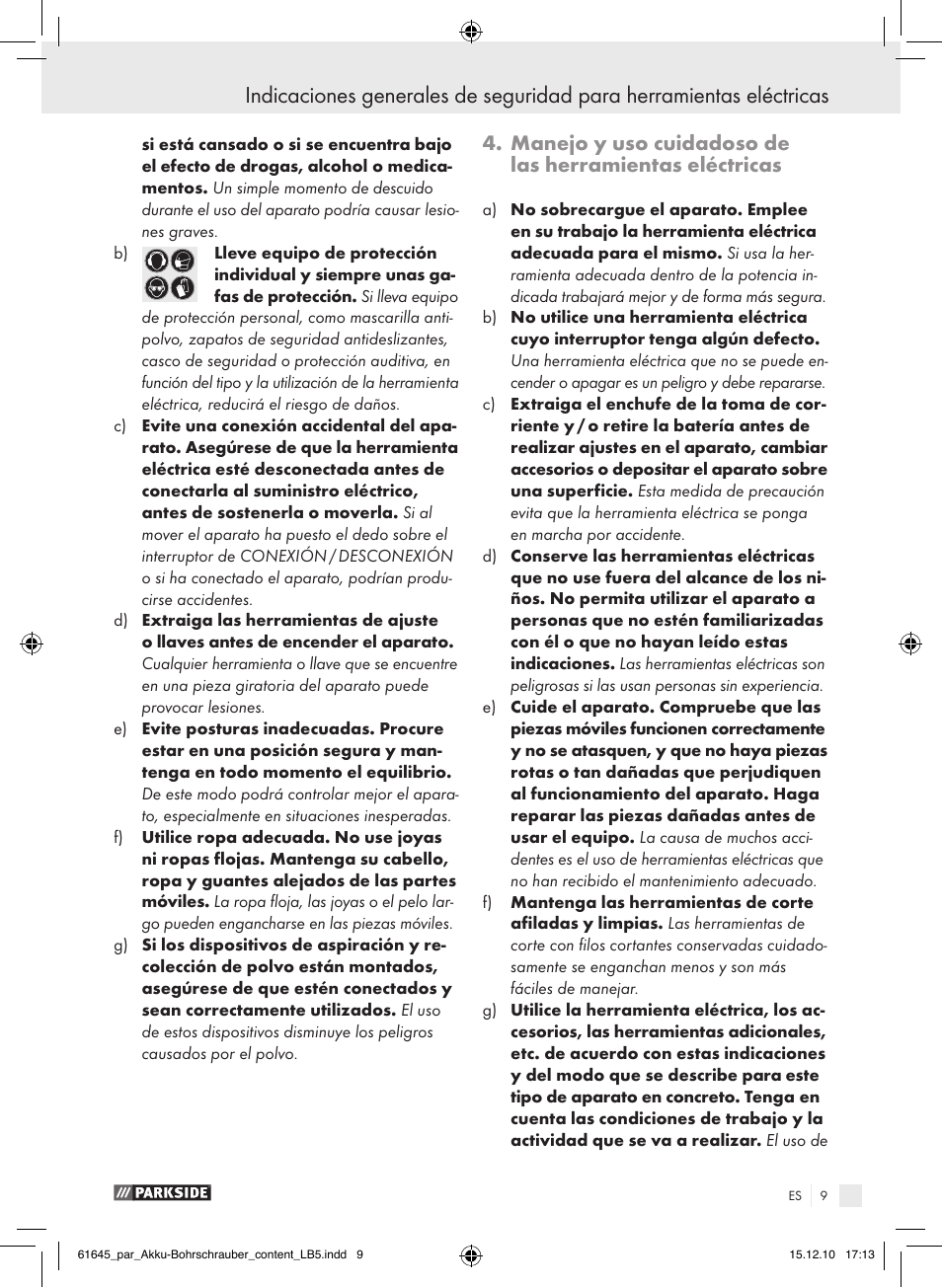 Parkside PABS 18 A1 User Manual | Page 8 / 61