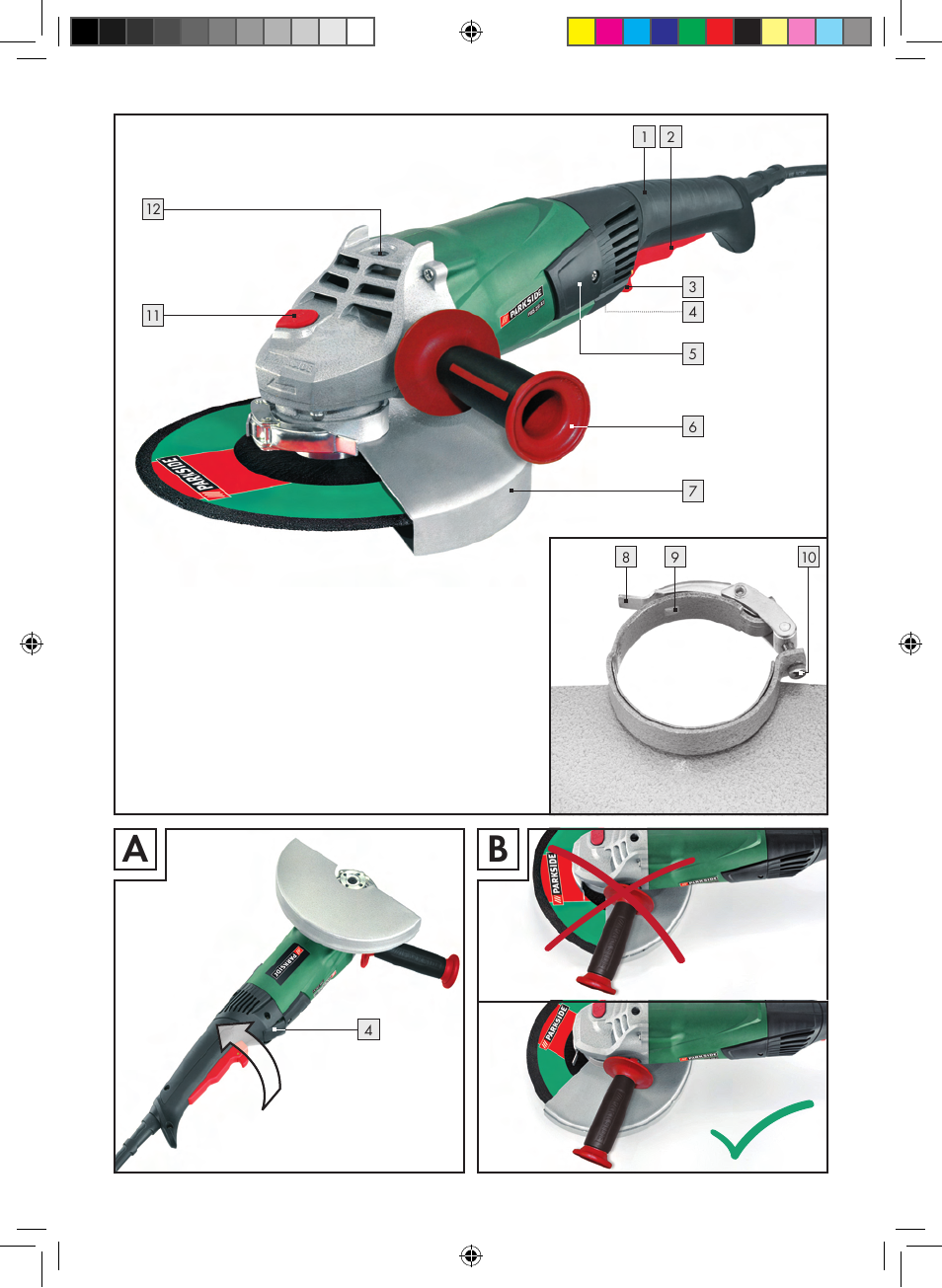 Parkside PWS 230 A1 User Manual | Page 3 / 77