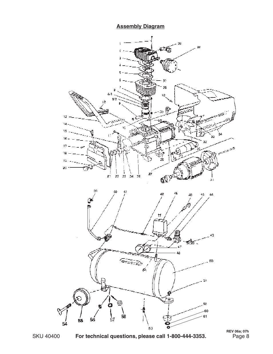 Harbor Freight Tools Model 40400 User Manual | Page 8 / 9