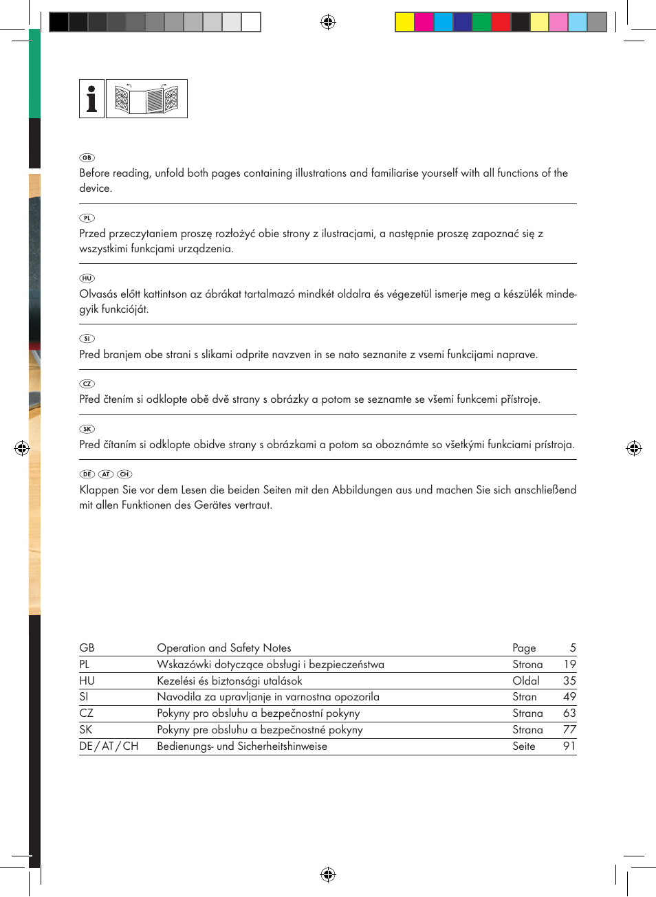 Parkside PWS 230 A1 User Manual | Page 2 / 105