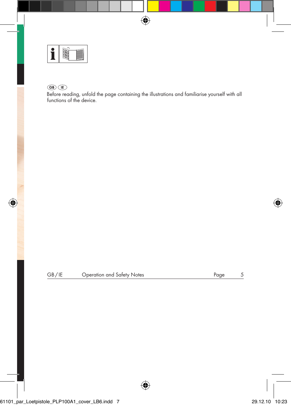 Parkside PLP 100 A1 User Manual | Page 2 / 17