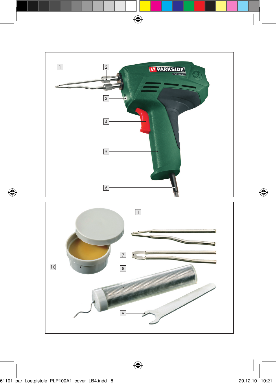 Parkside PLP 100 A1 User Manual | Page 3 / 102