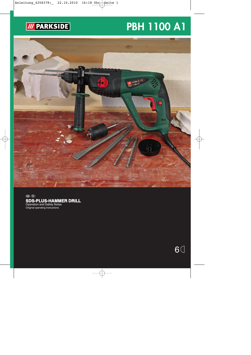 Parkside PBH 1100 A1 User Manual | 20 pages