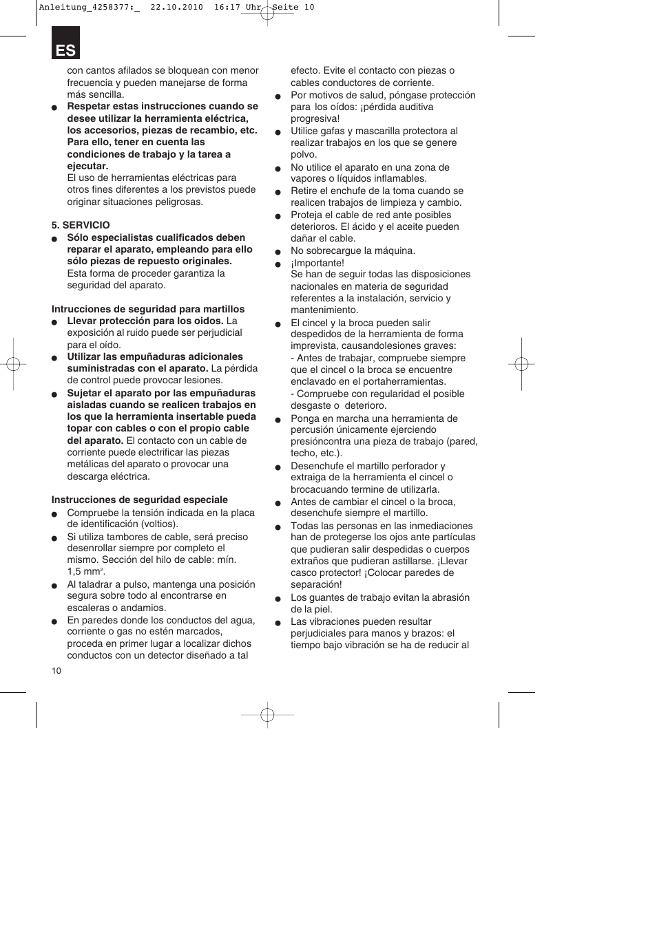 Parkside PBH 1100 A1 User Manual | Page 10 / 72