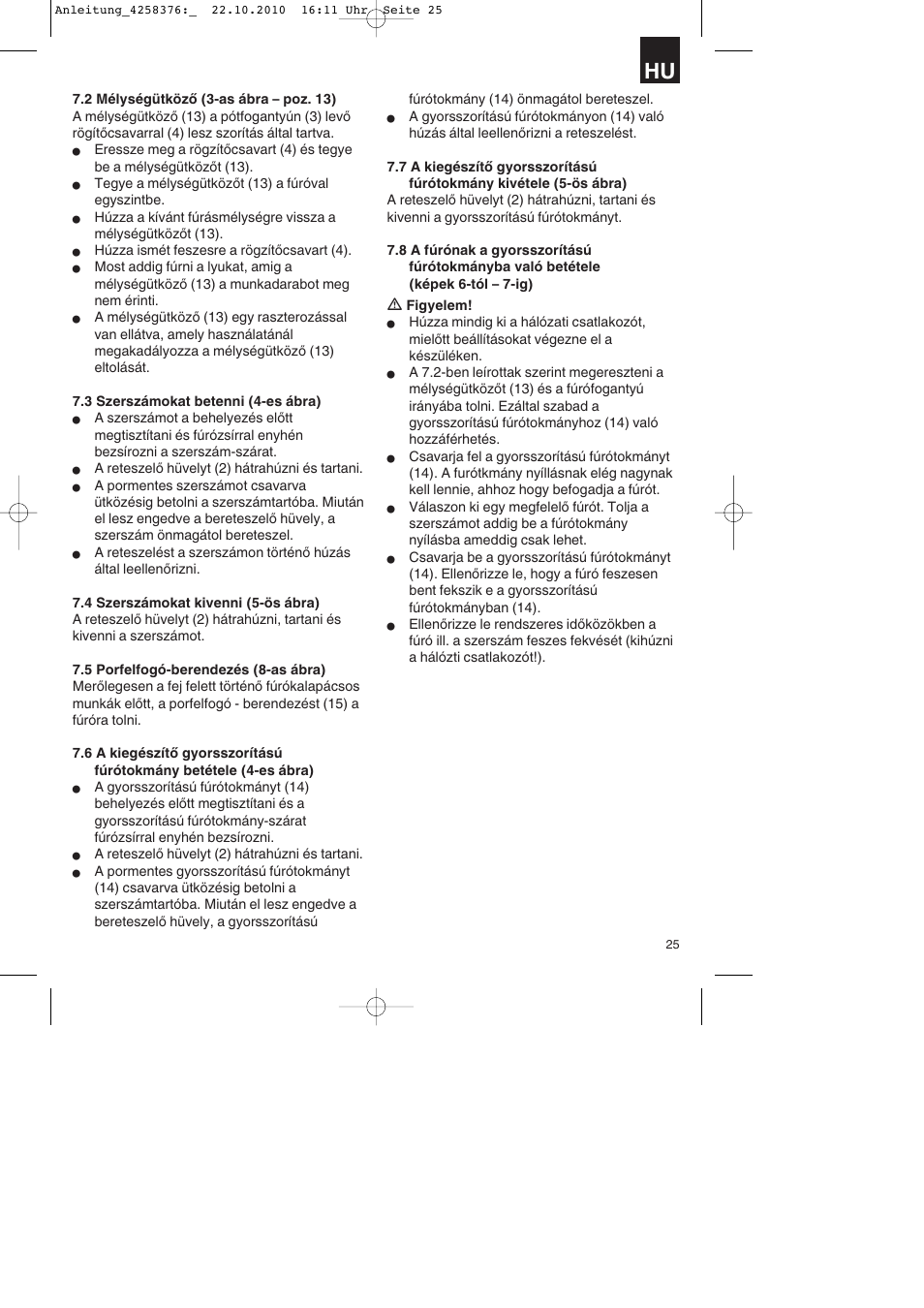 Parkside PBH 1100 A1 User Manual | Page 25 / 96